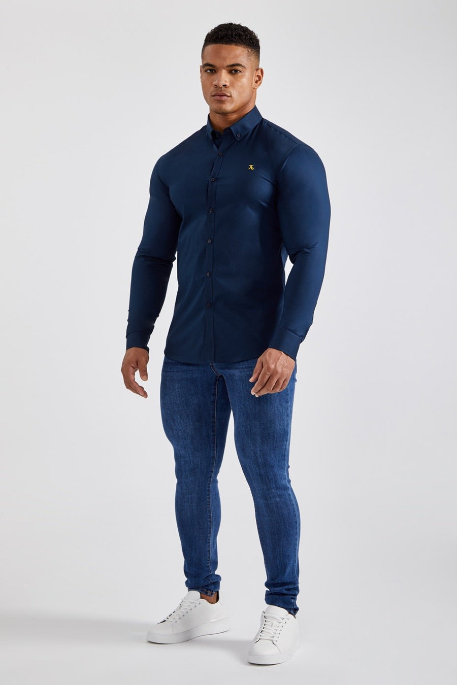 Athletic Fit Signature Shirt in Navy - TAILORED ATHLETE - USA