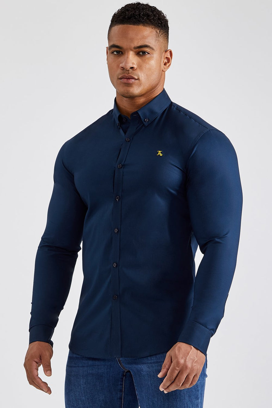 Athletic Fit Signature Shirt in Navy - TAILORED ATHLETE - USA