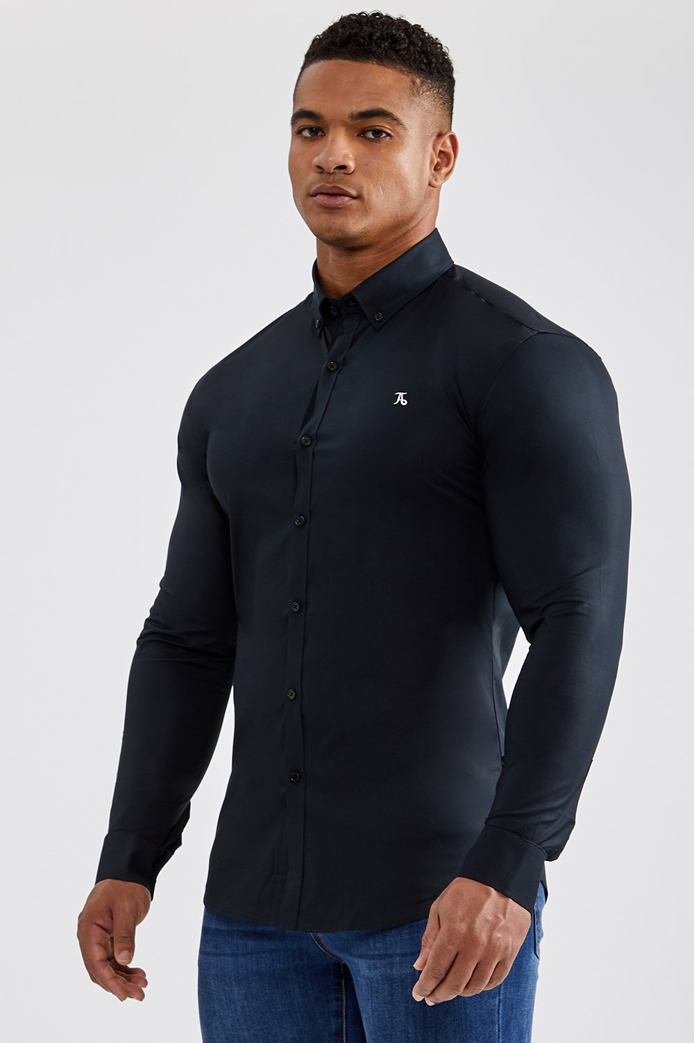 Athletic Fit Signature Shirt in Black - TAILORED ATHLETE - USA