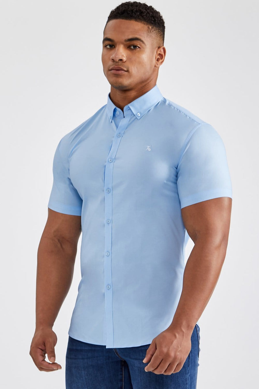 Essential Signature Shirt (SS) in Light Blue - TAILORED ATHLETE - USA