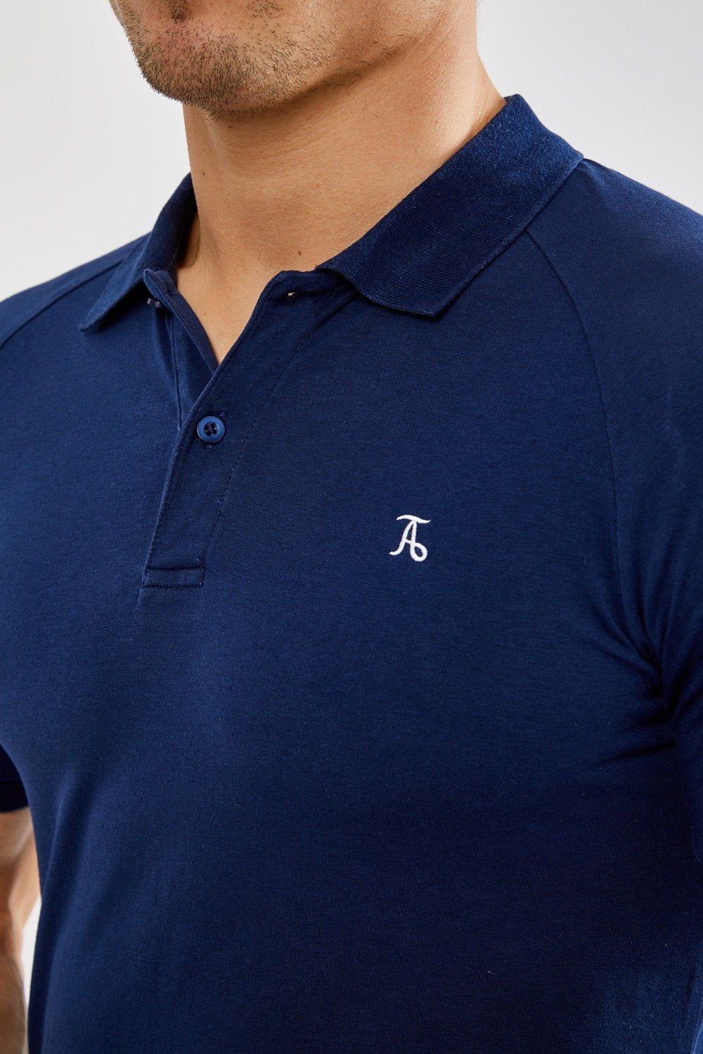 Tailored Athlete Athletic Fit Polo Shirt in Navy, S