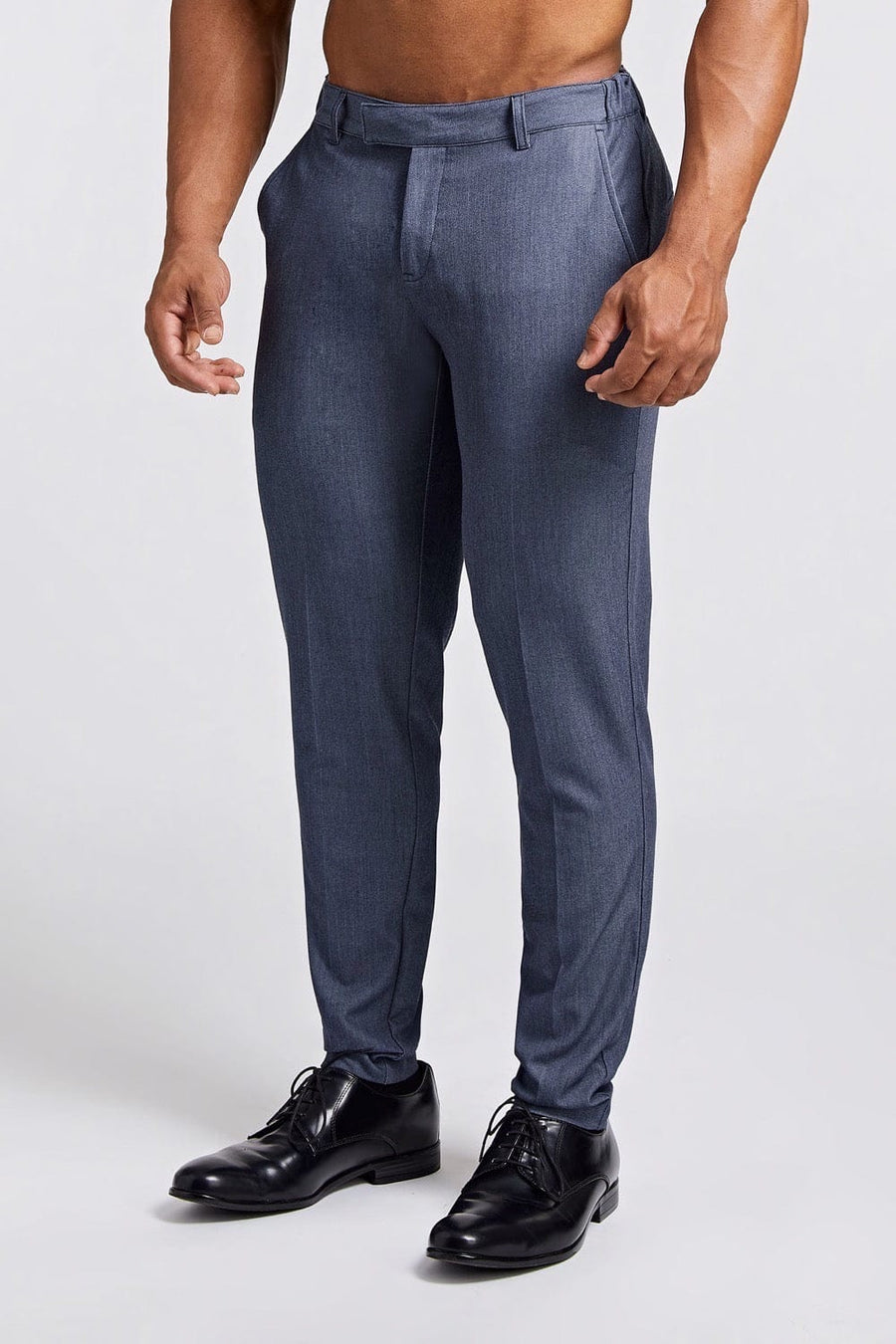 Athletic Fit Pants in Chambray - TAILORED ATHLETE - USA