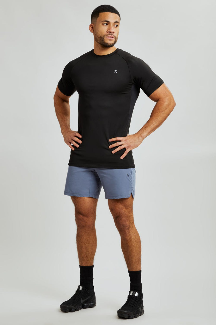 Training Shorts in Slate Grey/Black - TAILORED ATHLETE - USA