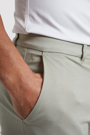 Athletic Fit Chino Shorts in Sage - TAILORED ATHLETE - USA
