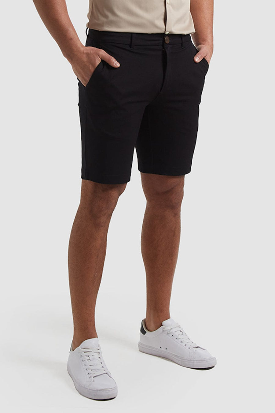 Athletic Fit Chino Shorts in Black - TAILORED ATHLETE - USA