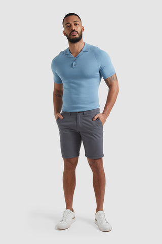 Athletic Fit Chino Shorts in Grey
