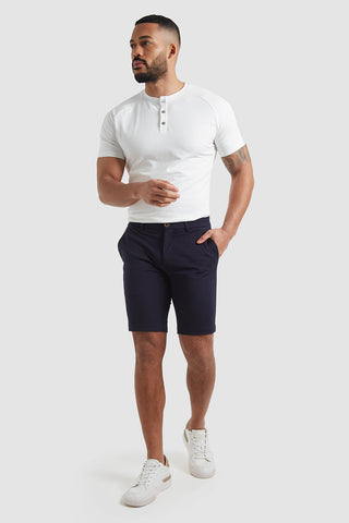 Athletic Fit Chino Shorts in Navy