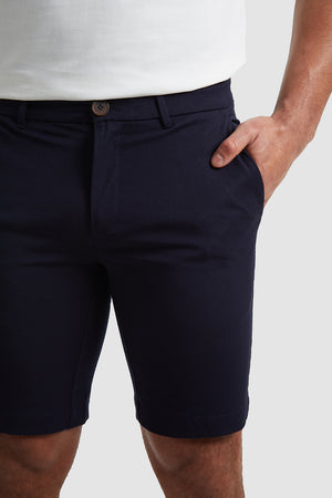 ATHLETE Navy Shorts Fit TAILORED in Athletic - - Chino USA