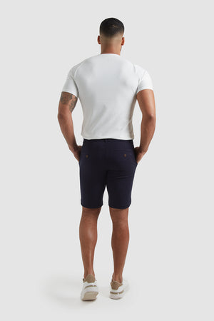 Athletic Fit Chino Shorts in Navy - TAILORED ATHLETE - USA