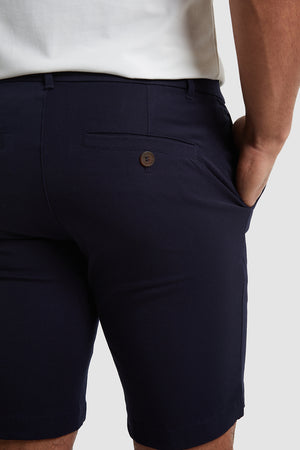 Athletic Fit Chino Shorts - TAILORED USA in Navy - ATHLETE