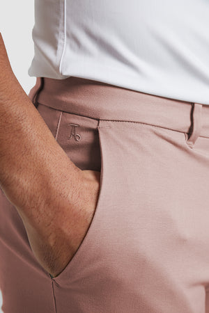 Athletic Fit Chino Shorts in Dusky Pink - TAILORED ATHLETE - USA