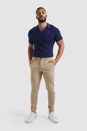 Hecho de Colega Quinto Chino Pants in Sand - TAILORED ATHLETE - USA