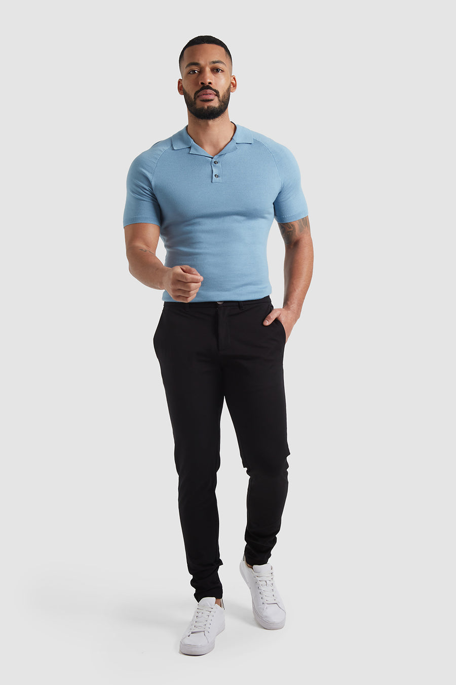 Chino Pants in Black - TAILORED ATHLETE - USA