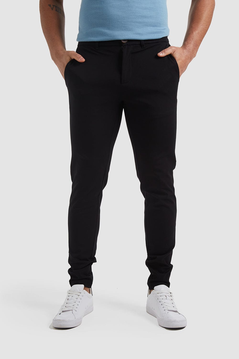 Chino Pants in Black - TAILORED ATHLETE - USA