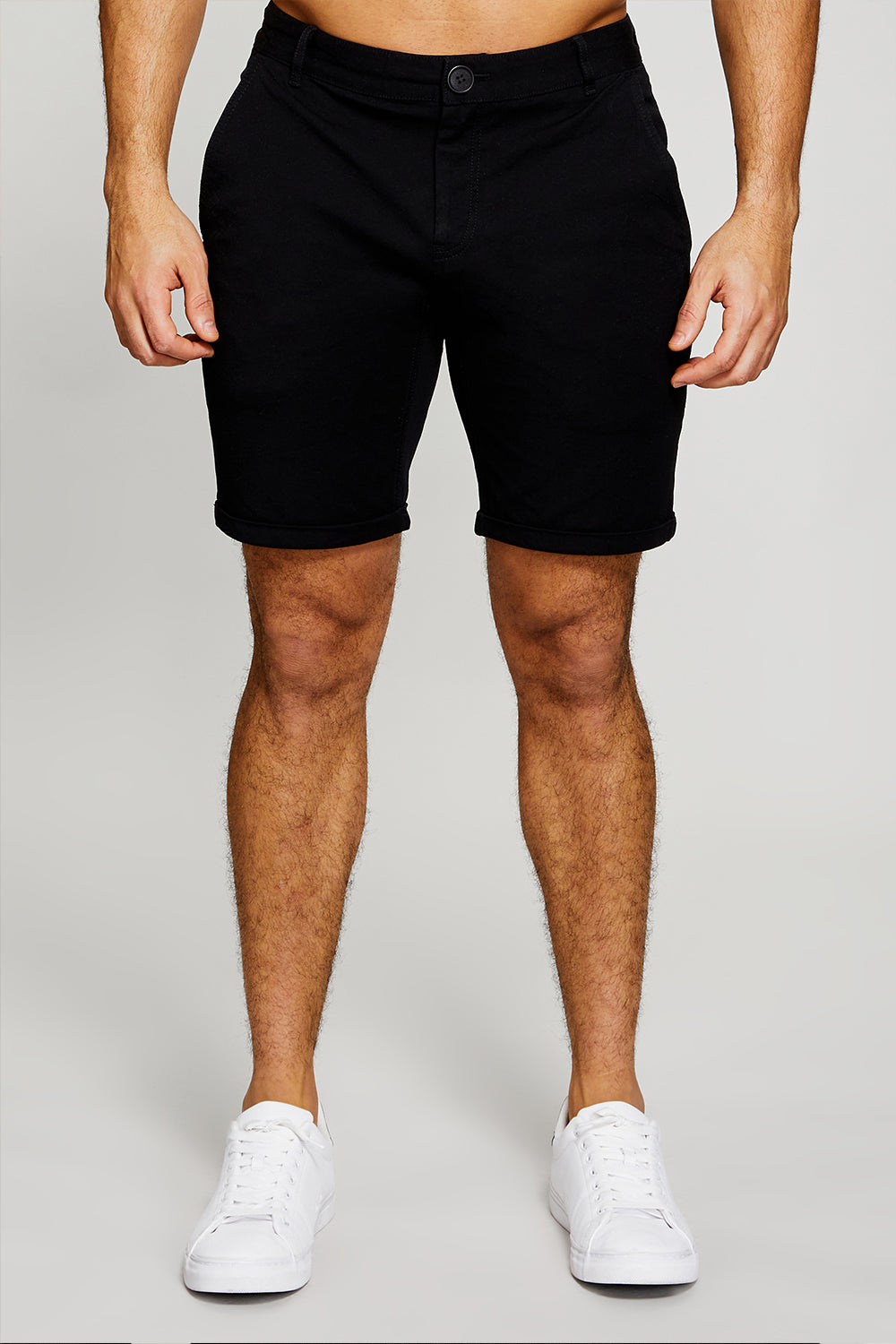 Chino Shorts in Black - TAILORED ATHLETE - USA