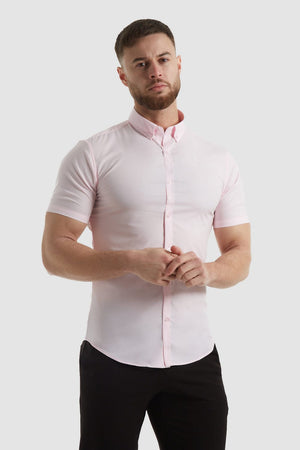 Easy Care Signature Shirt (SS) in Light Pink - TAILORED ATHLETE - USA