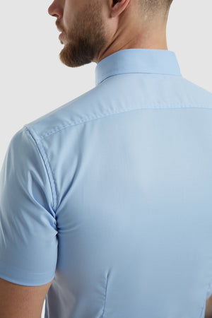 Athletic Fit Dress Shirt (SS) in Light Blue - TAILORED ATHLETE - USA