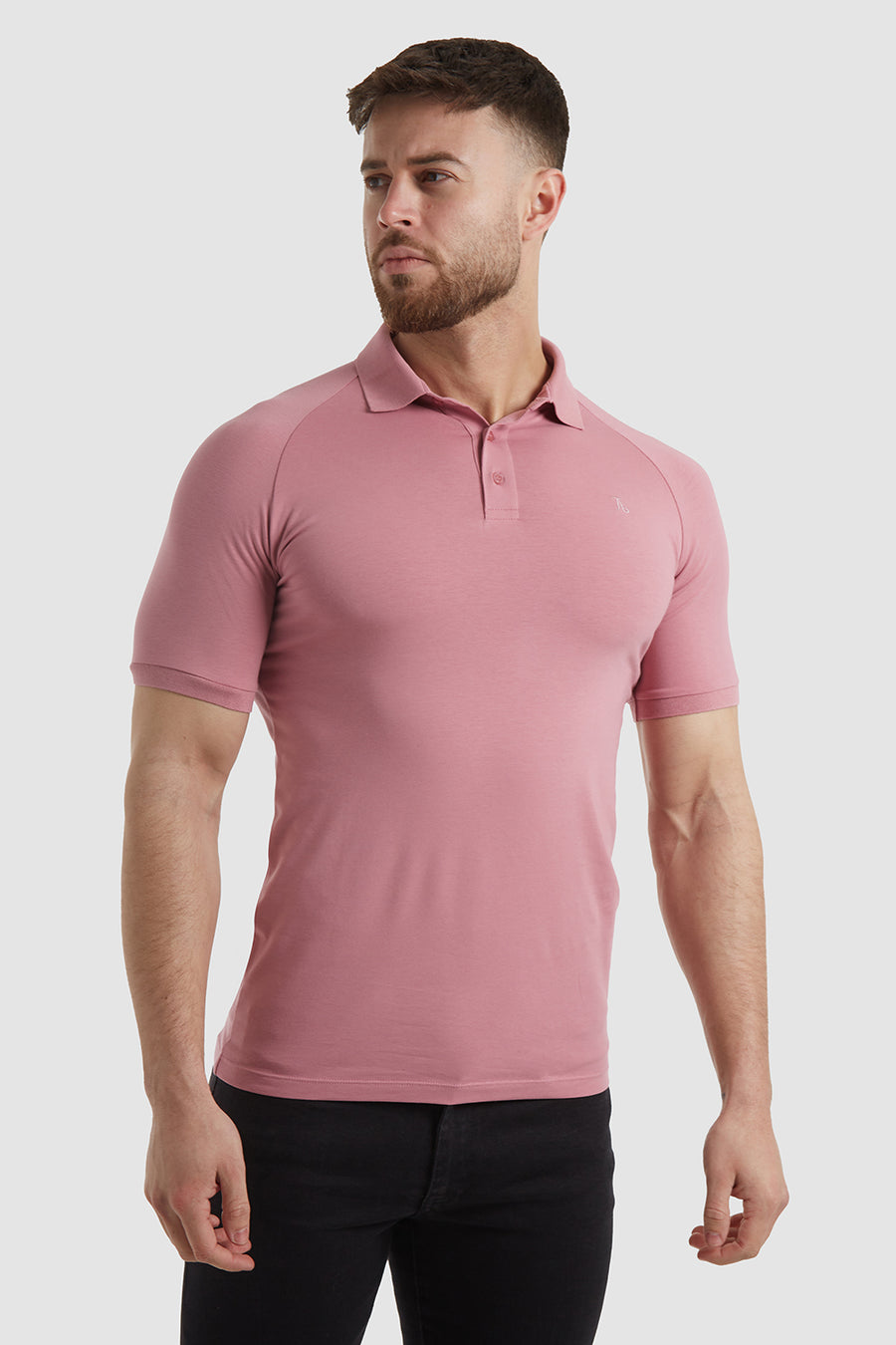 Athletic Fit Polo Shirt In Vintage Pink - TAILORED ATHLETE - USA