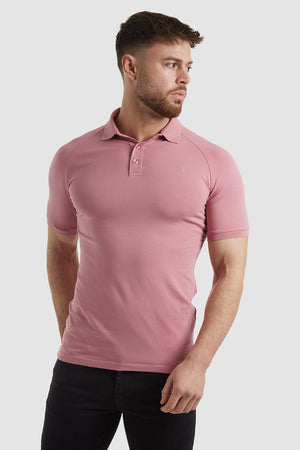 Athletic Fit Polo Shirt In Vintage Pink - TAILORED ATHLETE - USA