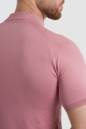 Athletic Fit Polo Shirt In Vintage Pink - TAILORED ATHLETE - USA