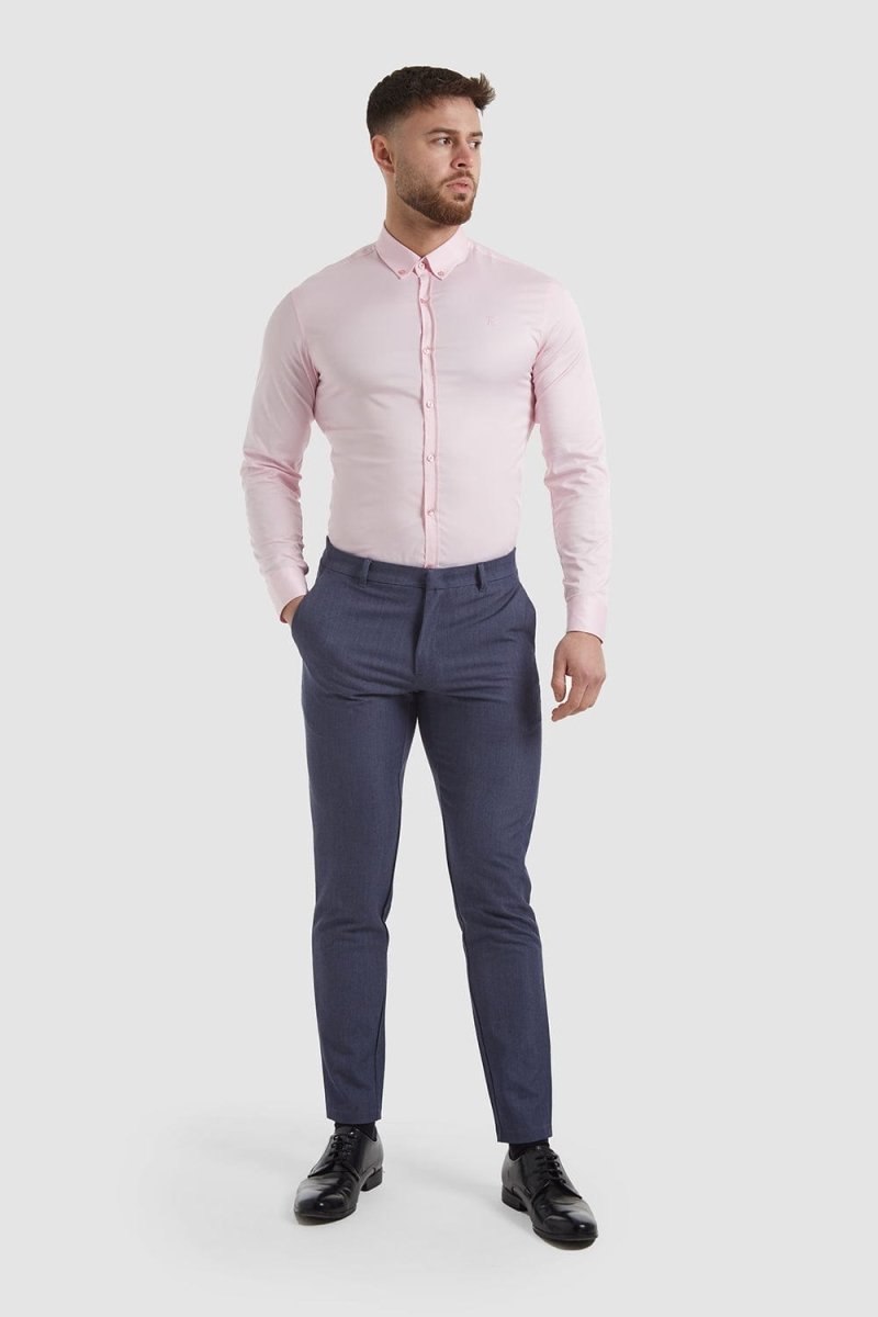 Athletic Fit Essential Pants 2.0 in Chambray - TAILORED ATHLETE - USA