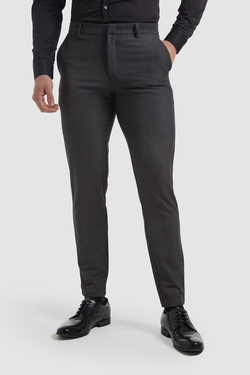 Pleat Side Adjuster Pants in Navy Pleat Side Adjuster Pants in Navy