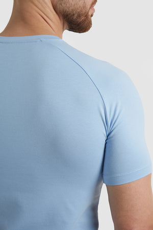 Premium Athletic Fit T-Shirt in Soft Blue - TAILORED ATHLETE - USA