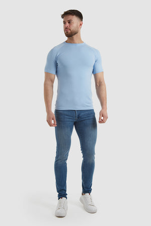 Athletic Fit T-Shirt in Soft Blue - TAILORED ATHLETE - USA