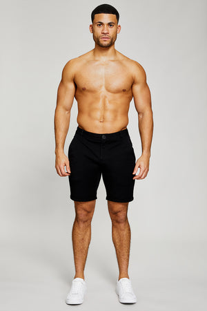 Chino Shorts in Black - TAILORED ATHLETE - USA