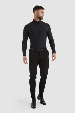 Hyper Stretch Shirt in Black - TAILORED ATHLETE - USA