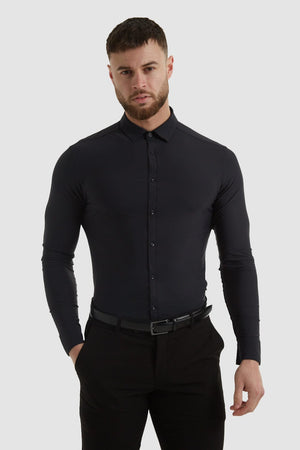 Hyper Stretch Shirt in Black - TAILORED ATHLETE - USA