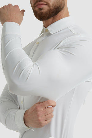 Hyper Stretch Shirt in White - TAILORED ATHLETE - USA