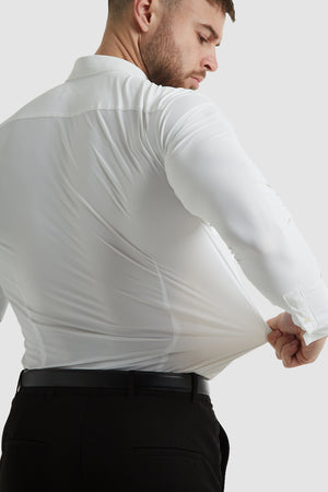 Hyper Stretch Shirt in White - TAILORED ATHLETE - USA