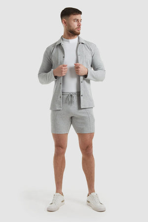 Smart Jersey Shorts in Grey Marl - TAILORED ATHLETE - USA