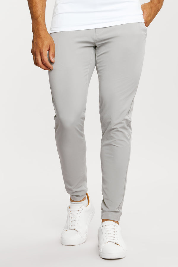 Everyday Tech Pants in Soft Grey - TAILORED ATHLETE - USA