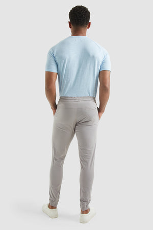 Lightweight Cuffed Trousers In Grey - TAILORED ATHLETE - USA