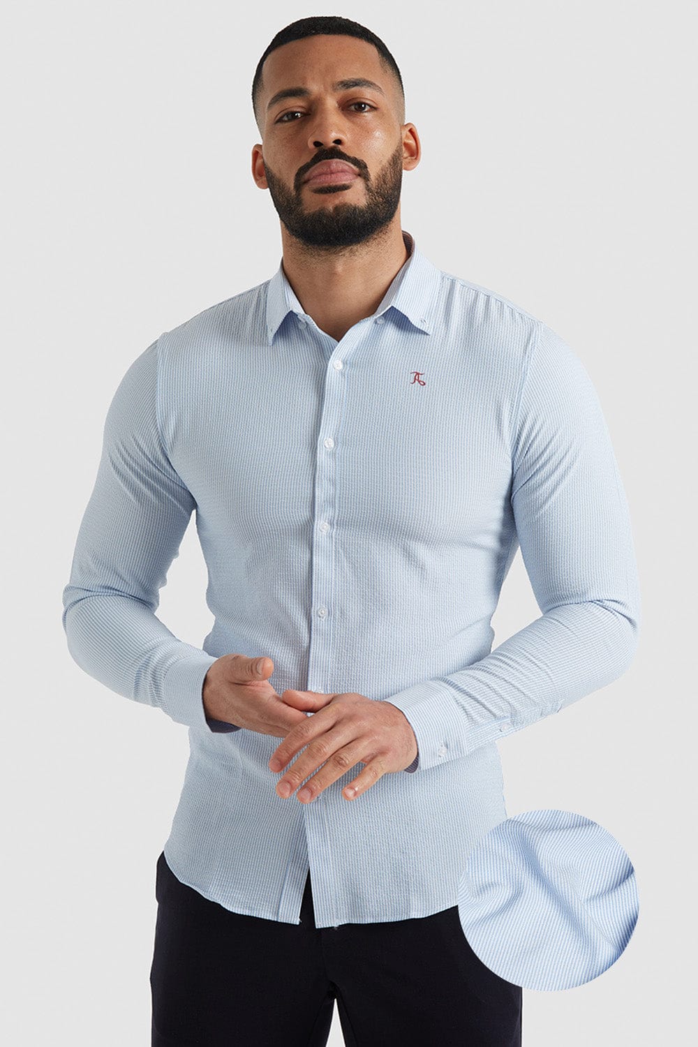 Seersucker Shirt - TAILORED ATHLETE - USA