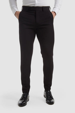 mens skinny fit dress pants True Athletic Fit Suit Pants in Black 38W 34L